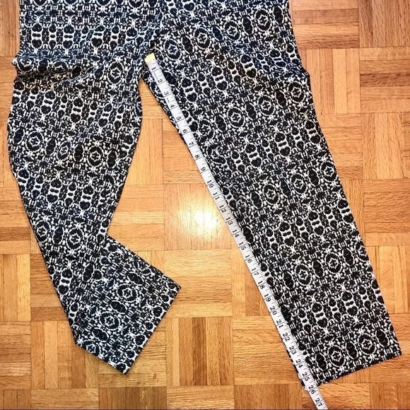 Laundry by Shelli Segal Printed Ankle Trousers Size 8 Minimalist Office Style - Picture 5 of 7